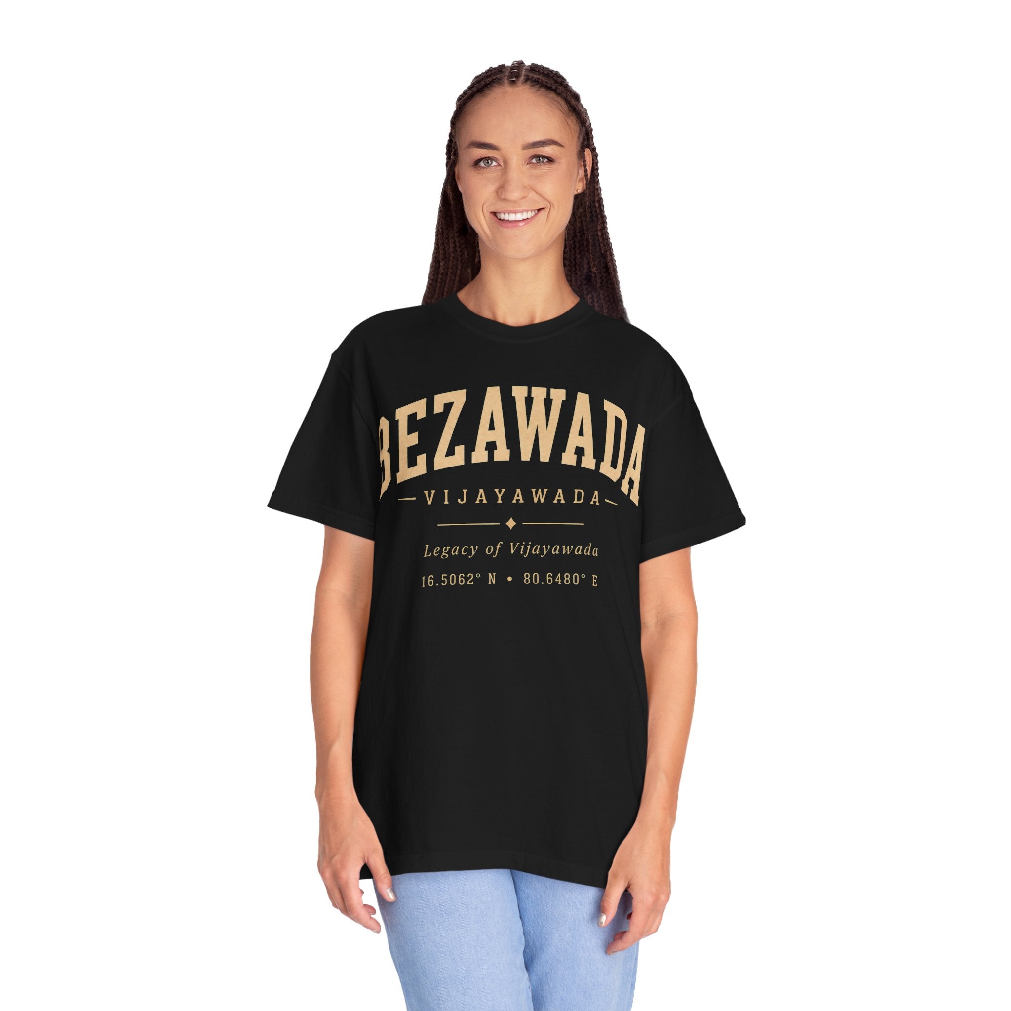 Bezawada Vijayawada Graphic T-Shirt — Vintage College-Style Tee