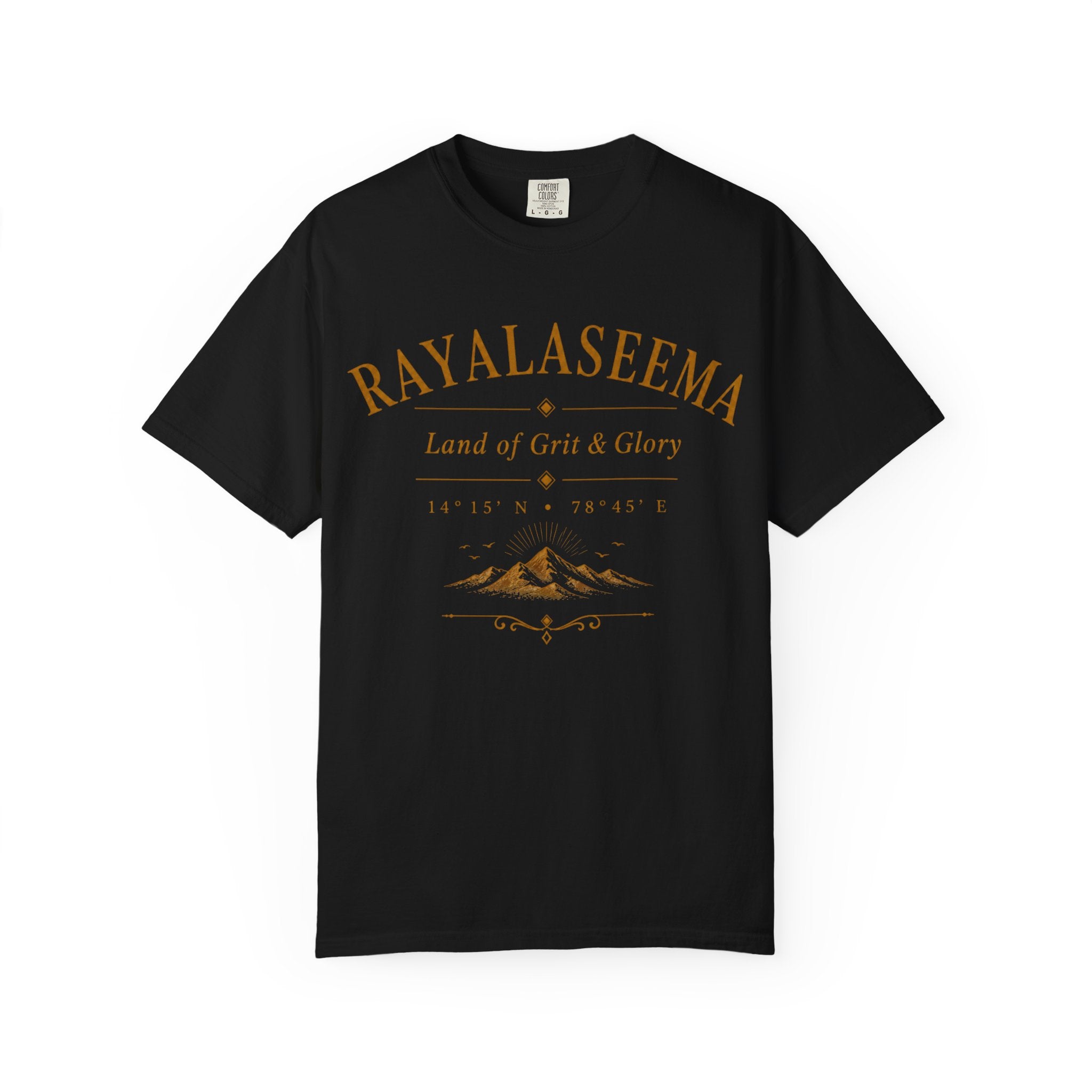 Rayalaseema Vintage Mountain T-Shirt — "Rayalaseema: Land of Grit & Glory"