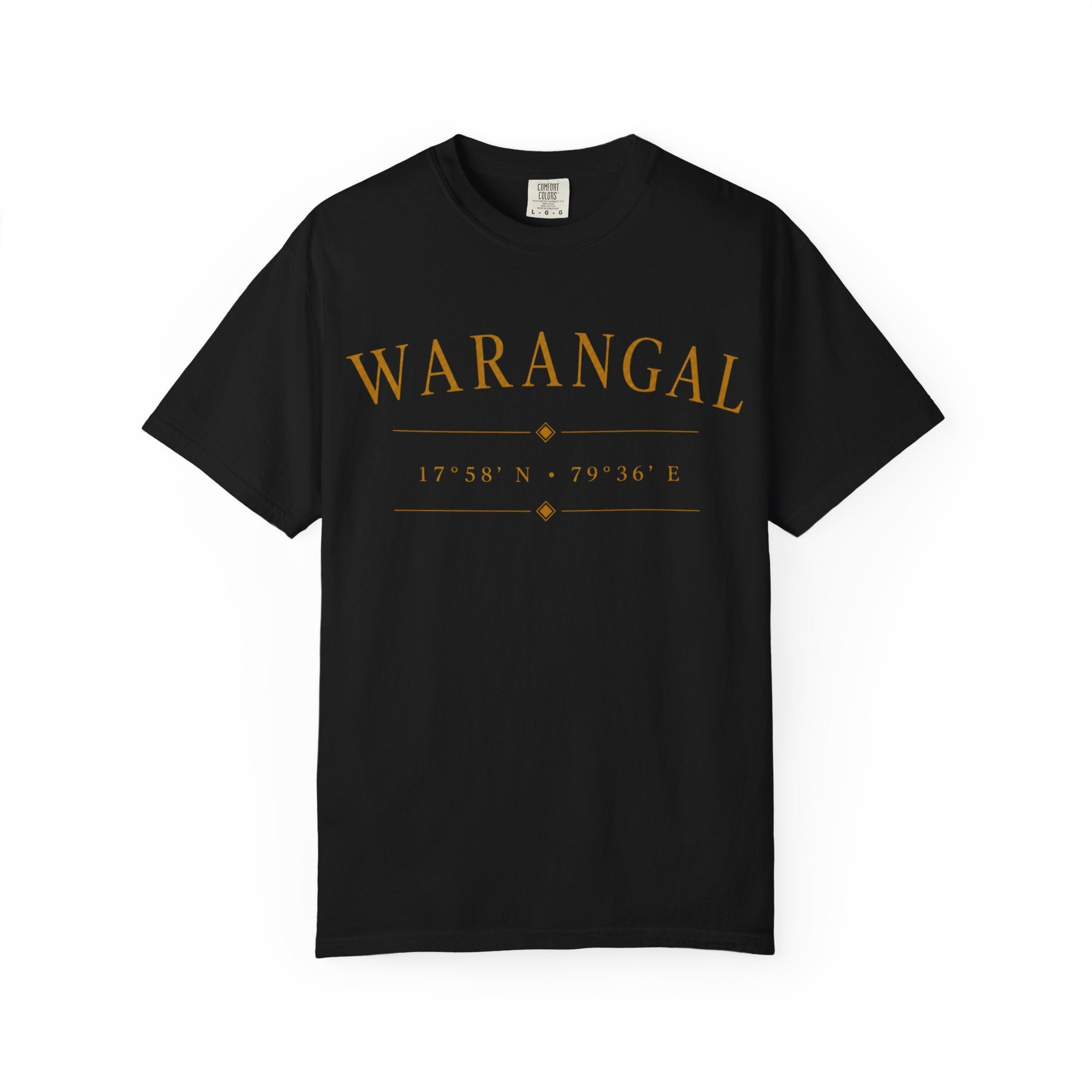 Warangal Heritage T-Shirt — 'Warangal' Typography with Kakatiya Legacy Graphic
