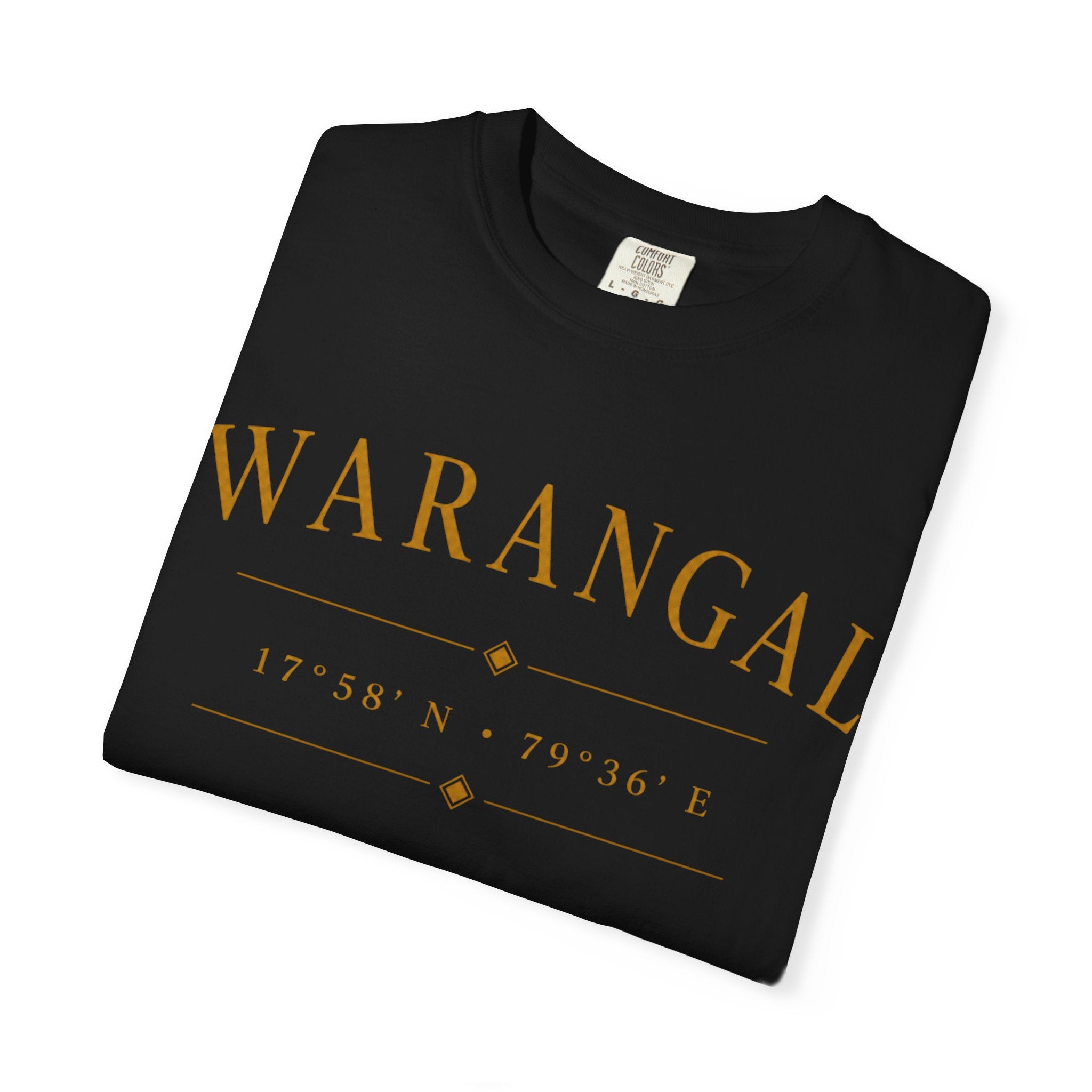 Warangal Heritage T-Shirt — 'Warangal' Typography with Kakatiya Legacy Graphic