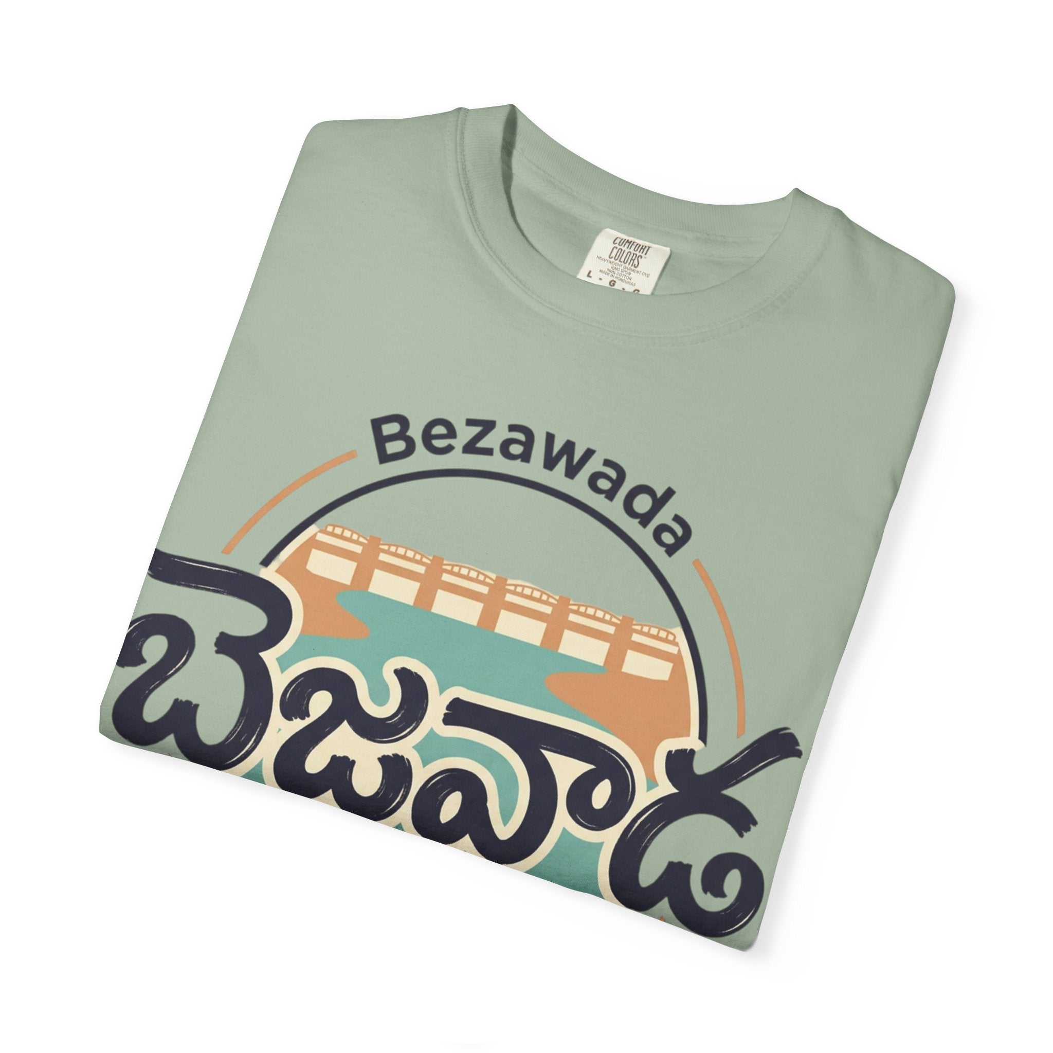 Bezawada Retro Telugu Graphic T-Shirt