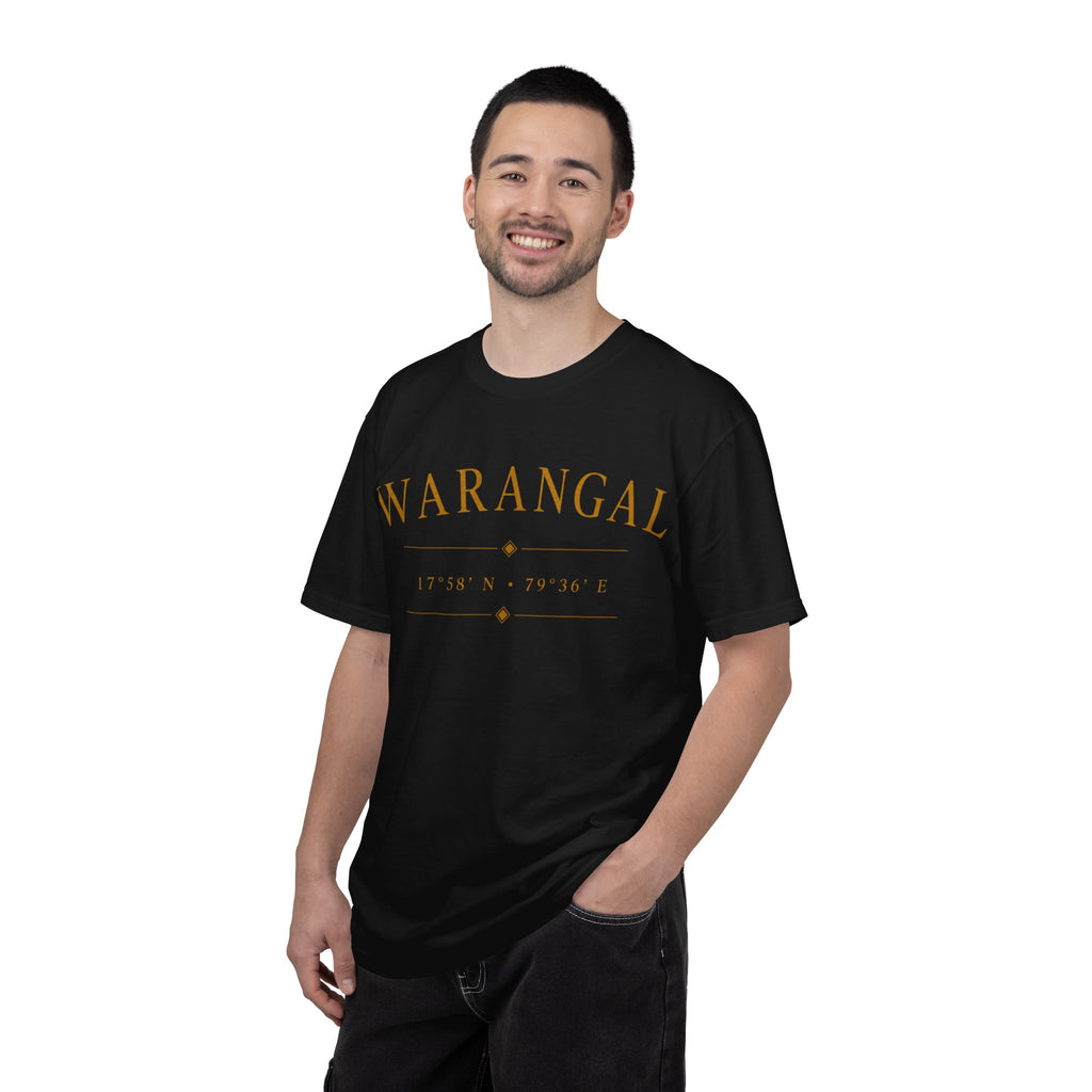 Warangal Heritage T-Shirt — 'Warangal' Typography with Kakatiya Legacy Graphic