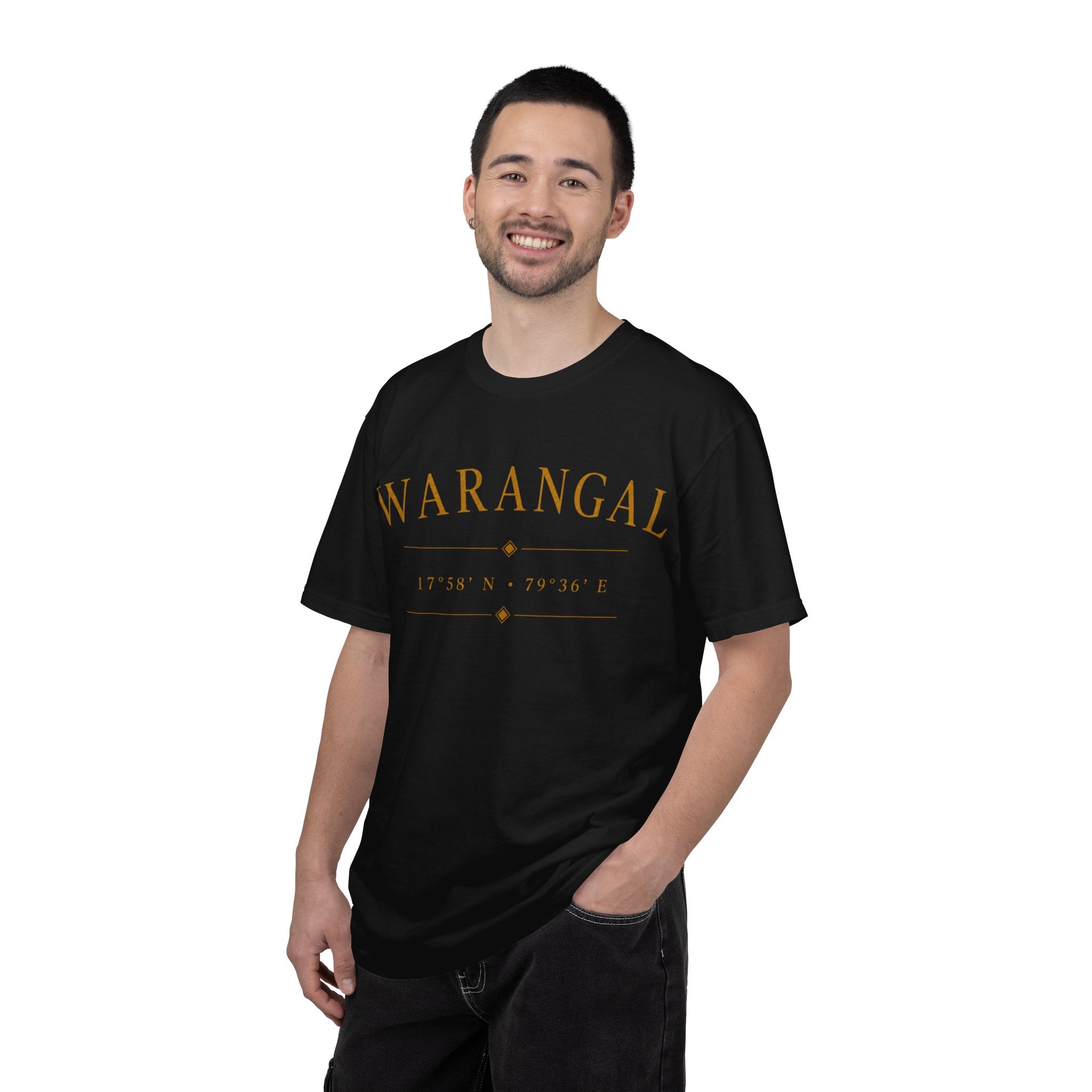Warangal Heritage T-Shirt — 'Warangal' Typography with Kakatiya Legacy Graphic