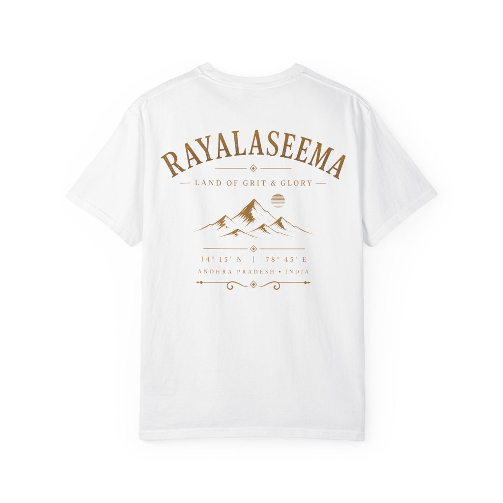 Rayalaseema Vintage Mountain T-Shirt — "Rayalaseema: Land of Grit & Glory"