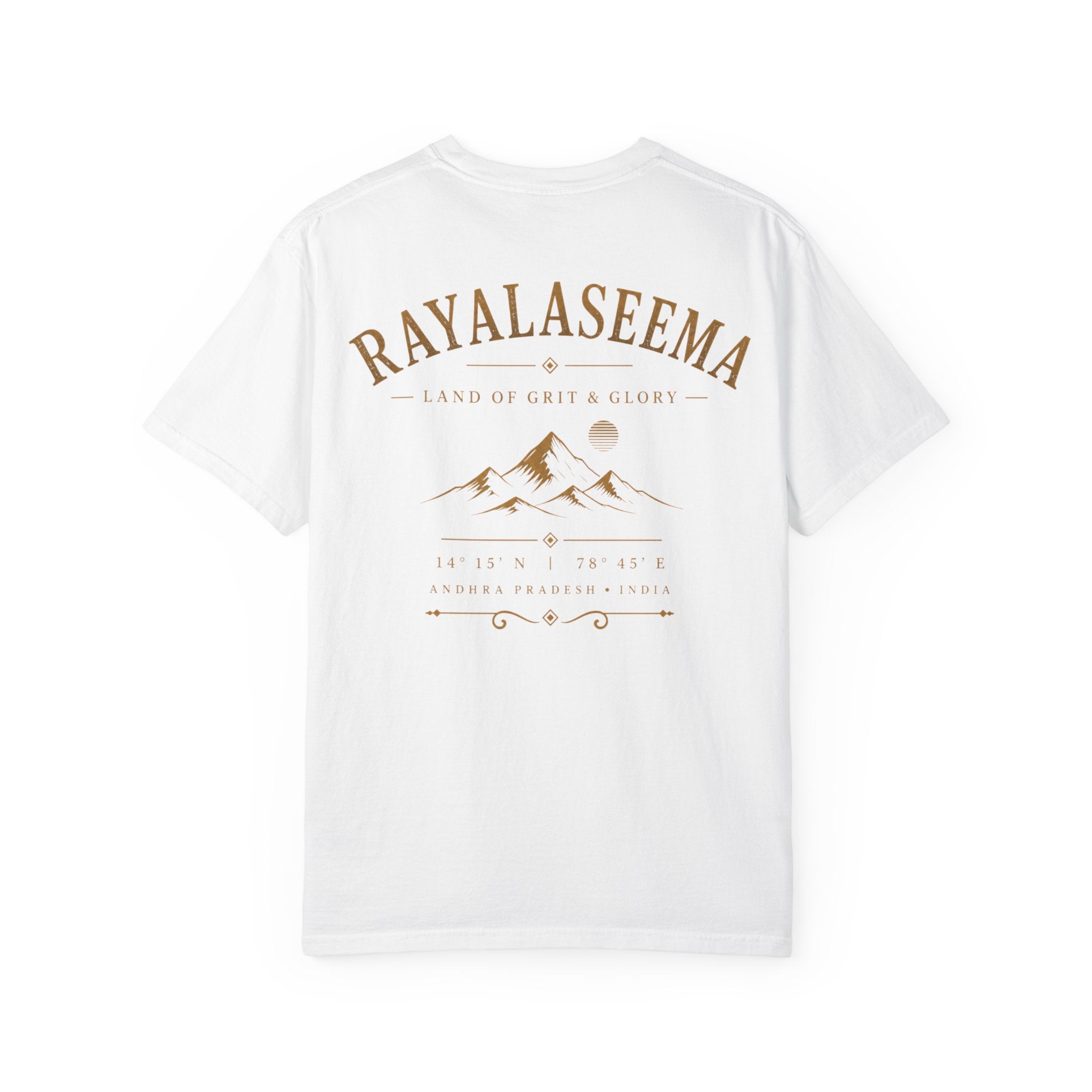 Rayalaseema Vintage Mountain T-Shirt — "Rayalaseema: Land of Grit & Glory"