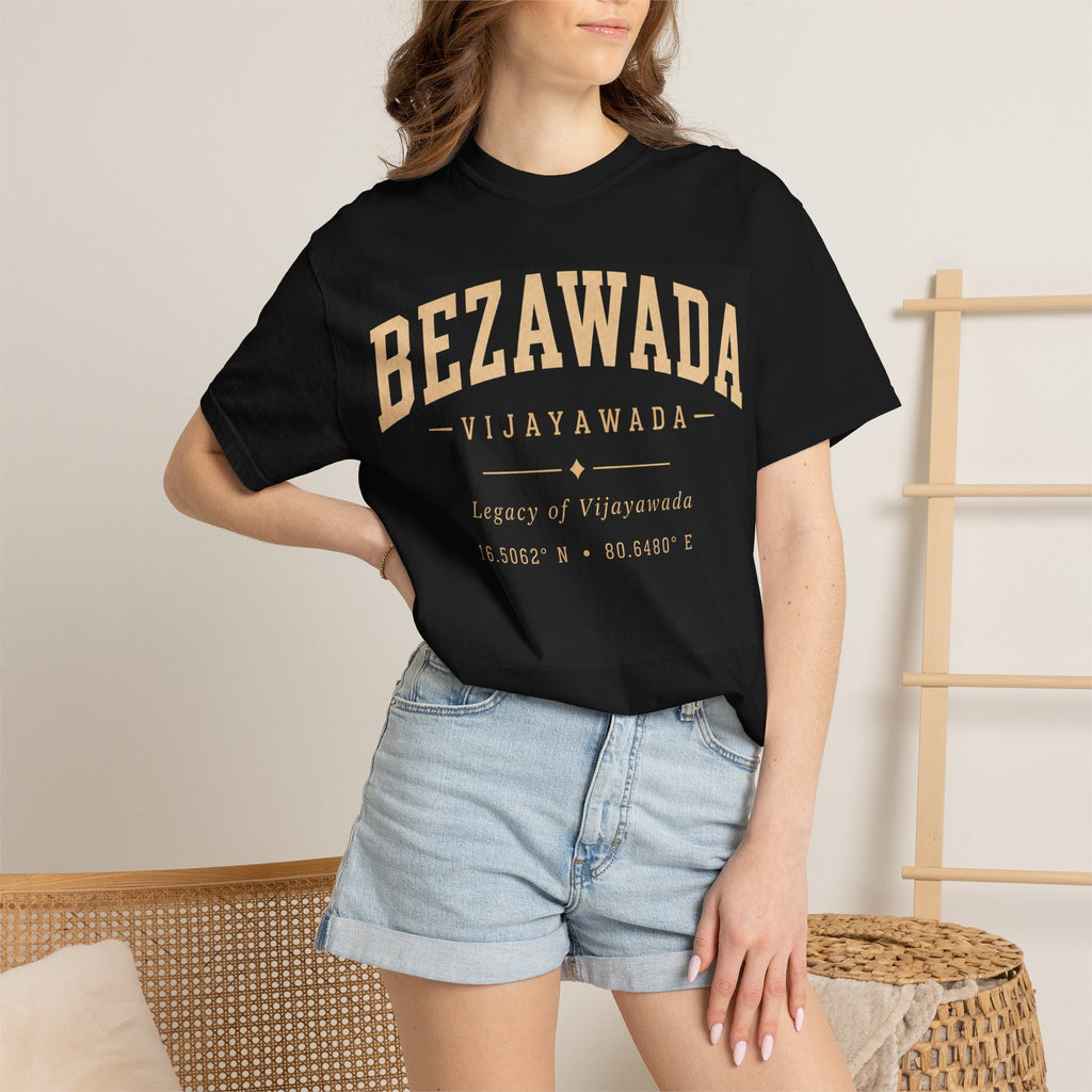 Bezawada Vijayawada Graphic T-Shirt — Vintage College-Style Tee