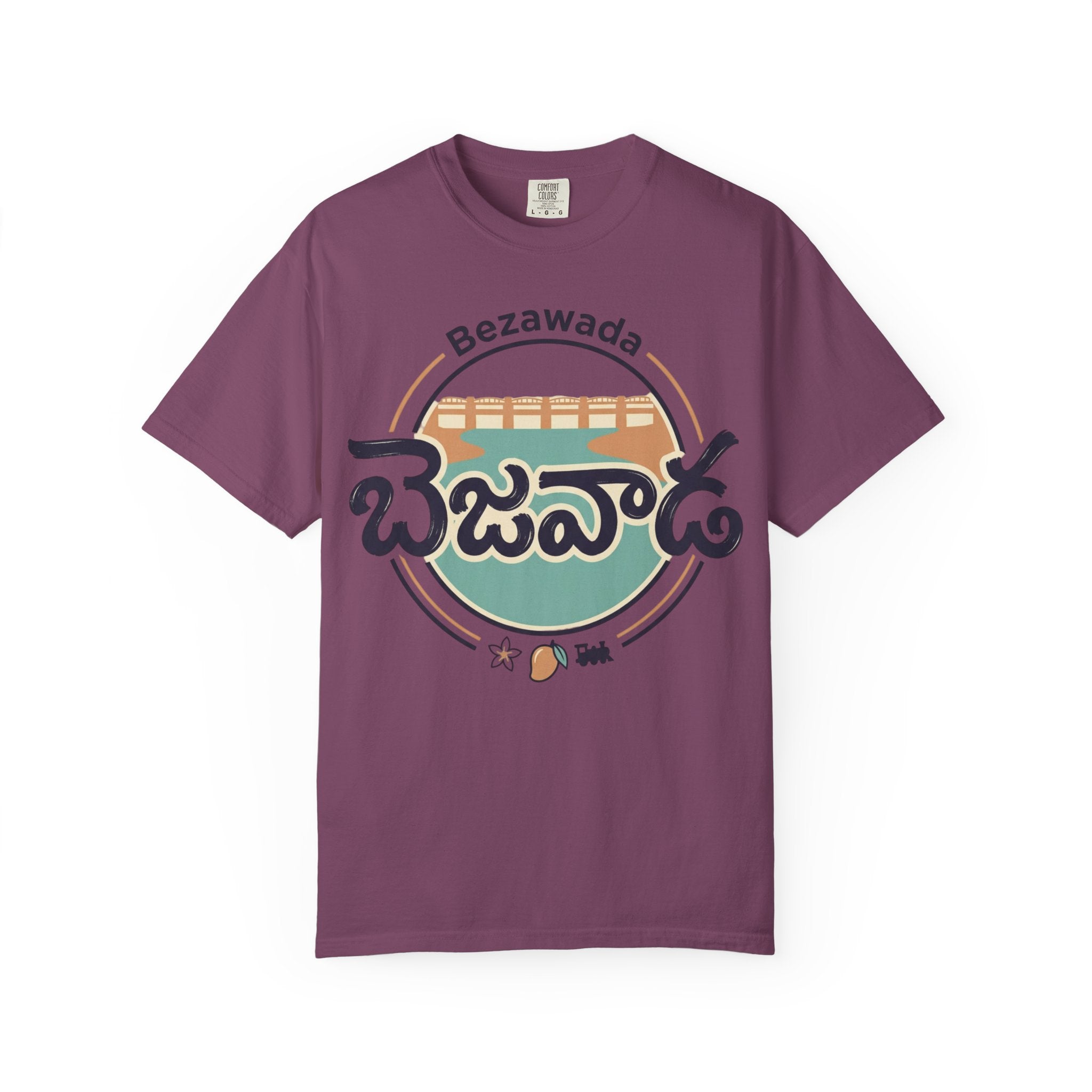 Bezawada Retro Telugu Graphic T-Shirt