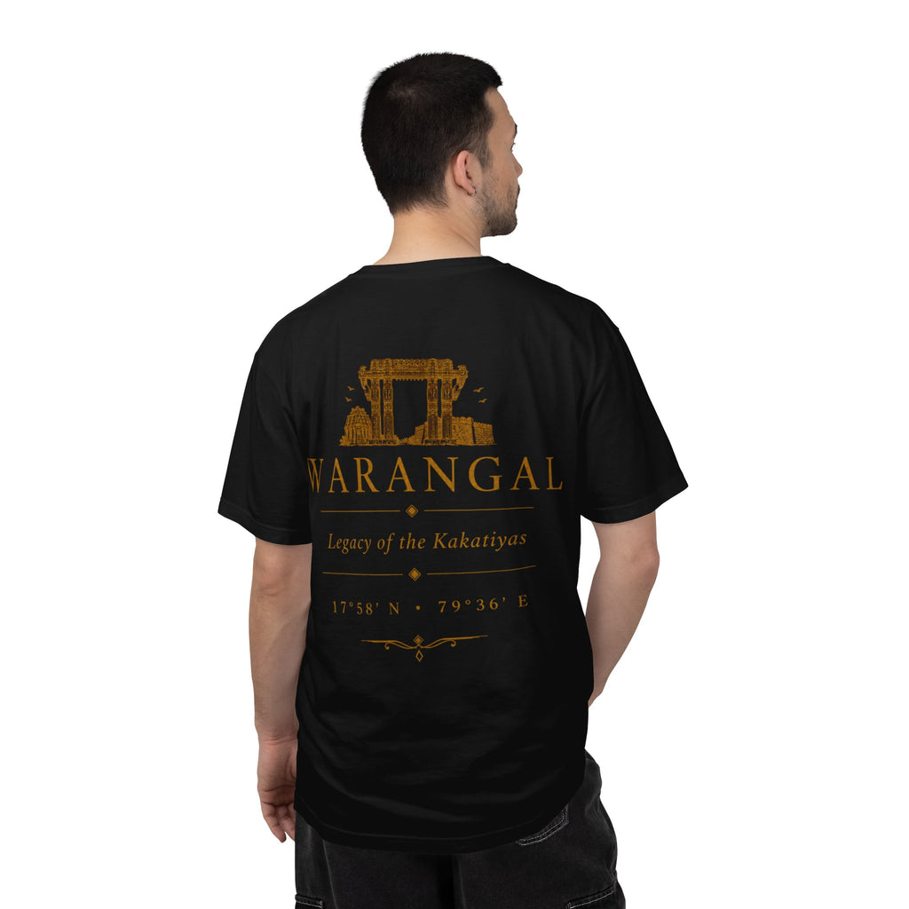 Warangal Heritage T-Shirt — 'Warangal' Typography with Kakatiya Legacy Graphic