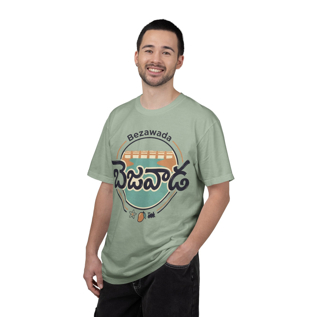 Bezawada Retro Telugu Graphic T-Shirt