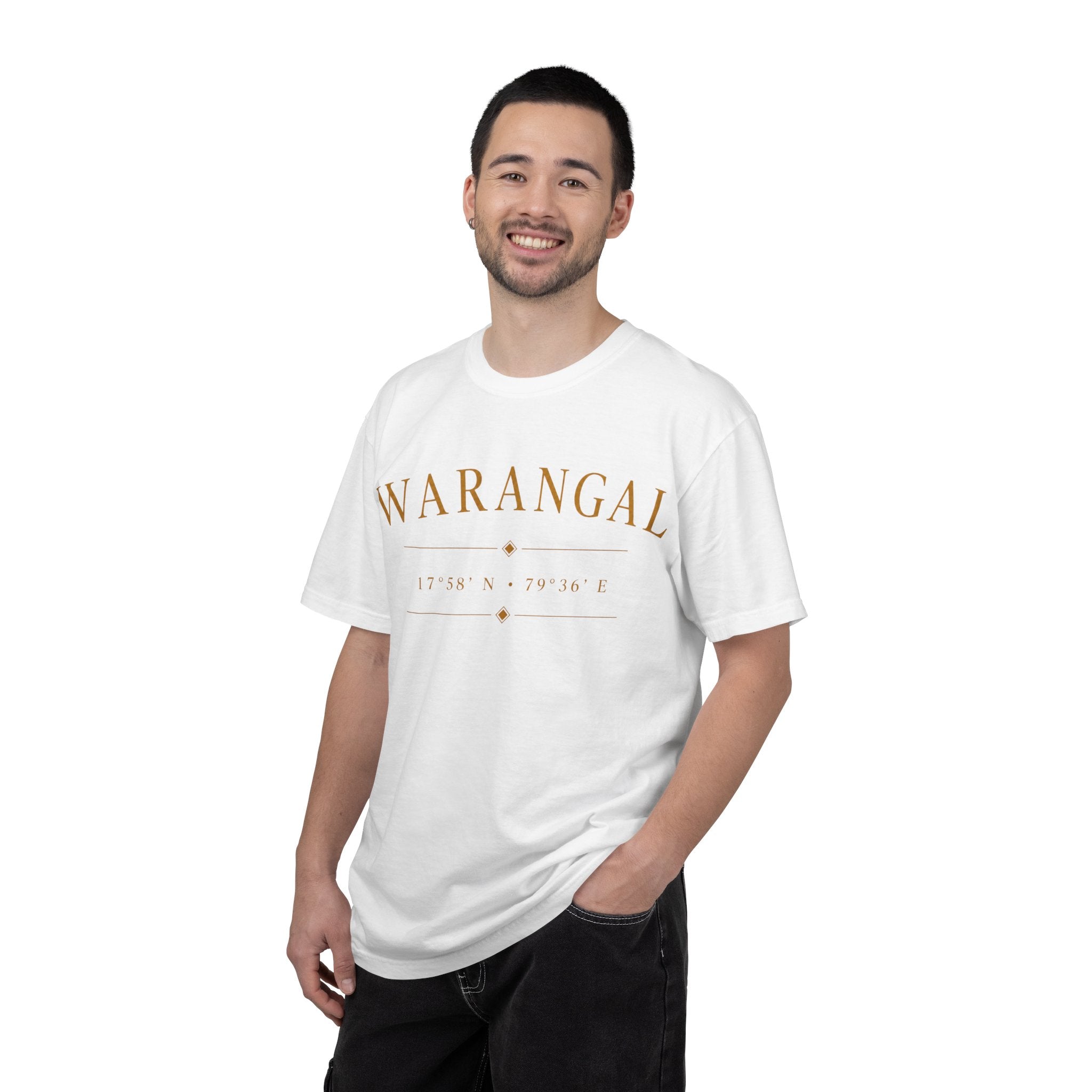 Warangal Heritage T-Shirt — 'Warangal' Typography with Kakatiya Legacy Graphic