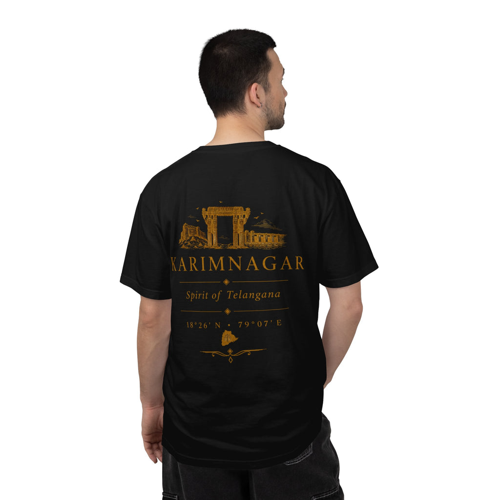 Karimnagar Landmark Tee — 'Karimnagar' Coordinates & Spirit of Telangana T-Shirt