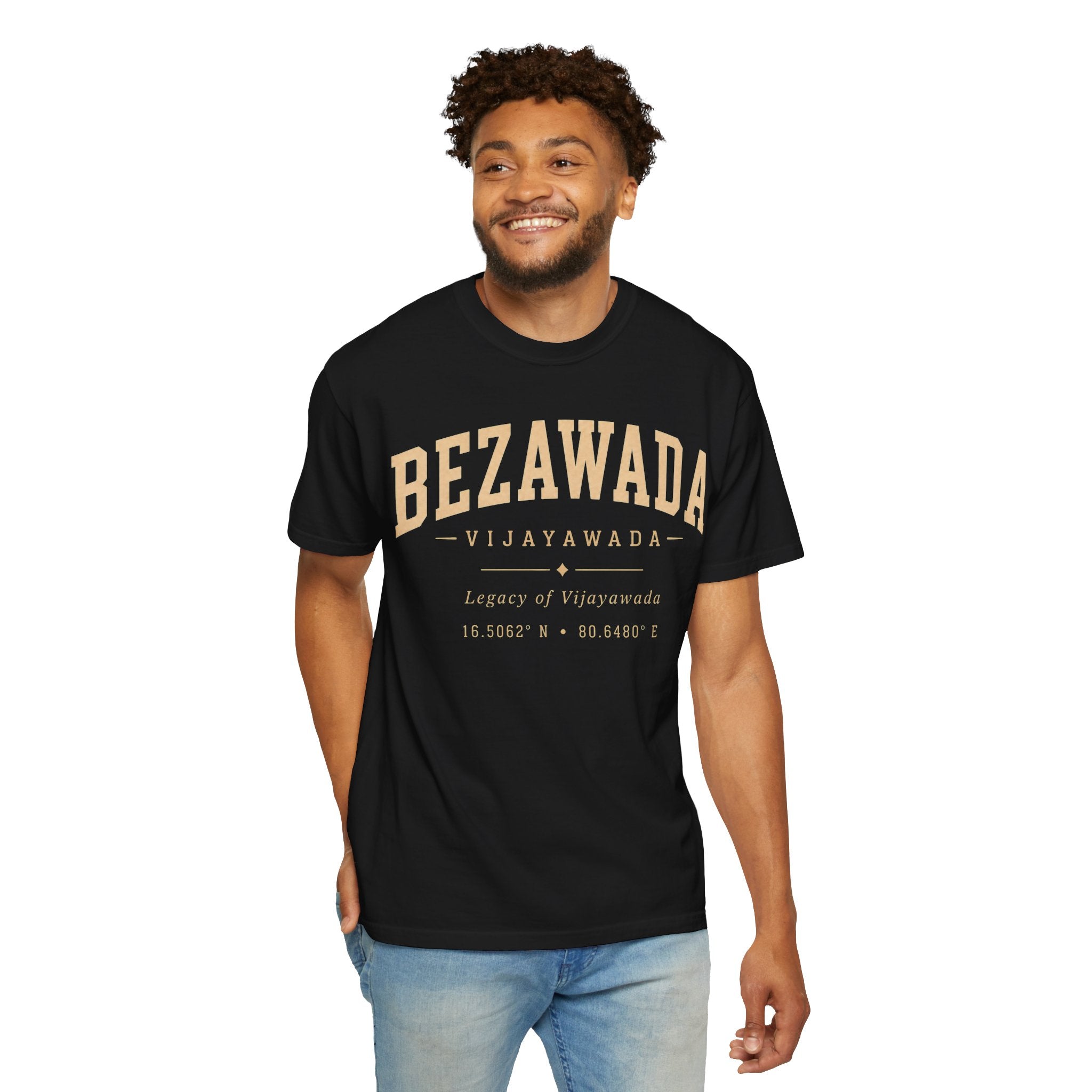 Bezawada Vijayawada Graphic T-Shirt — Vintage College-Style Tee