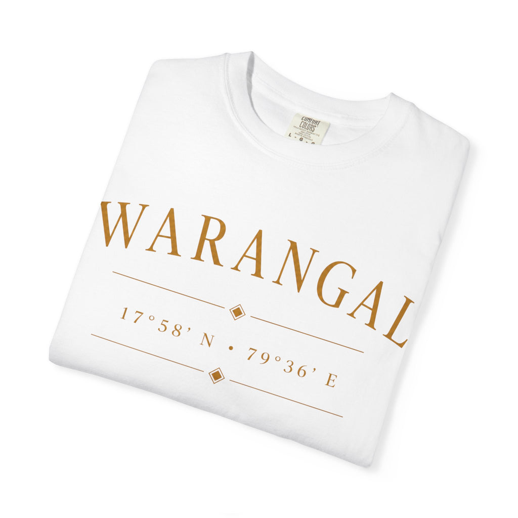 Warangal Heritage T-Shirt — 'Warangal' Typography with Kakatiya Legacy Graphic