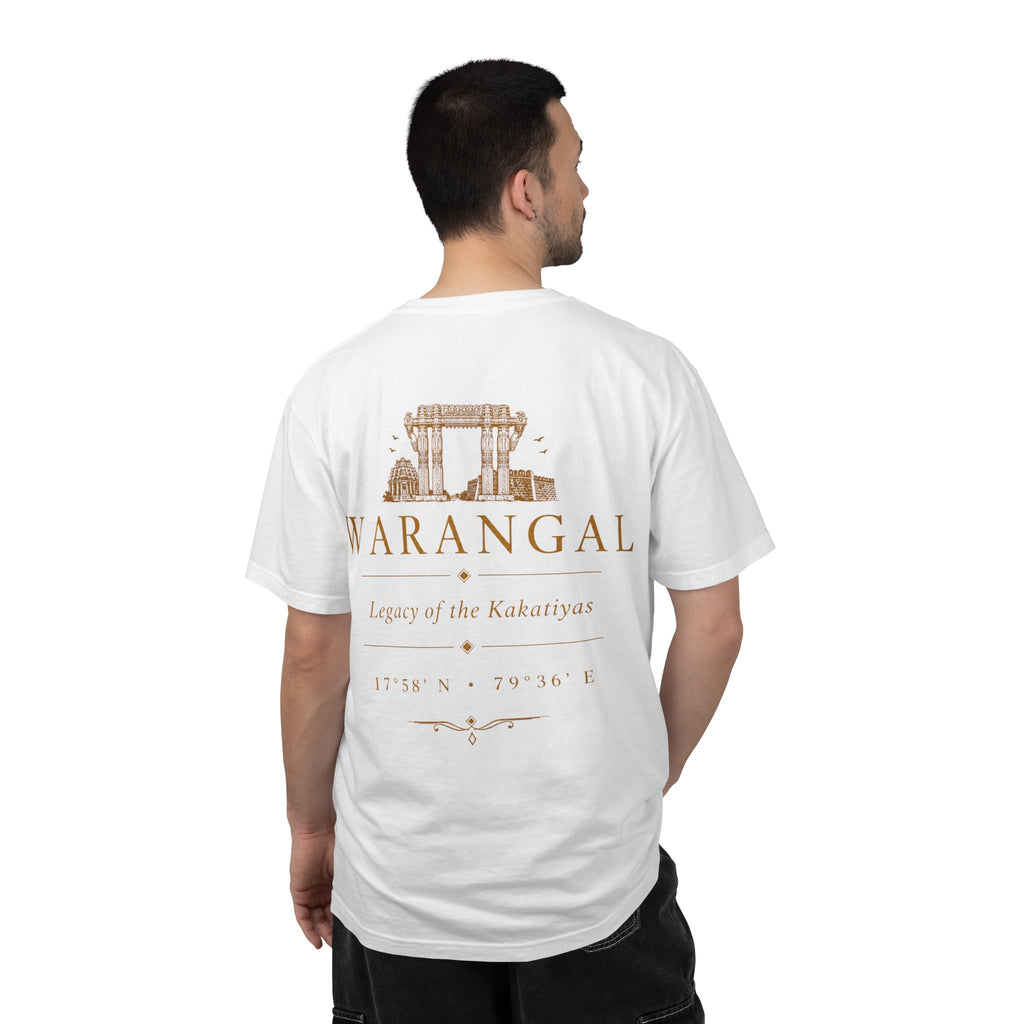 Warangal Heritage T-Shirt — 'Warangal' Typography with Kakatiya Legacy Graphic