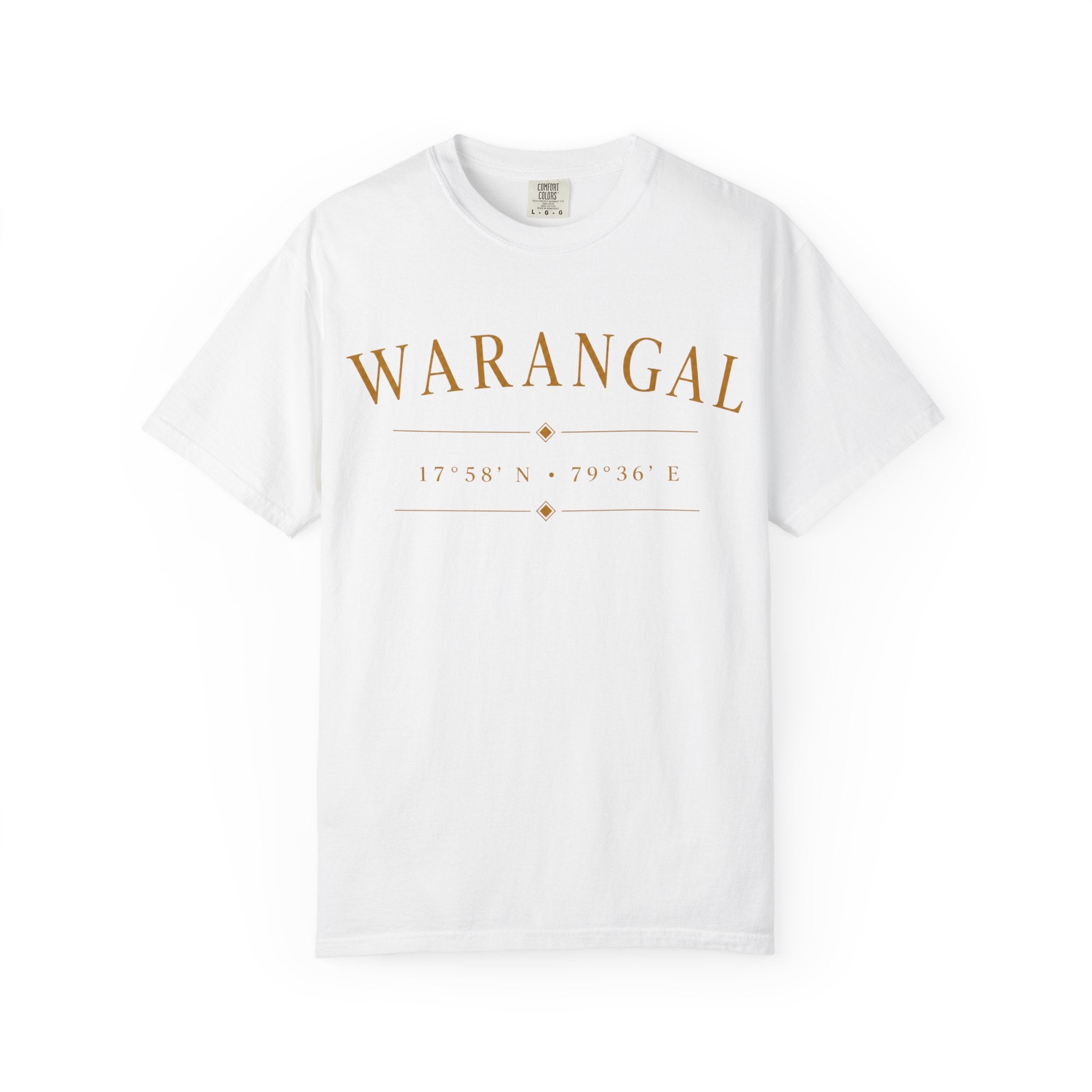 Warangal Heritage T-Shirt — 'Warangal' Typography with Kakatiya Legacy Graphic