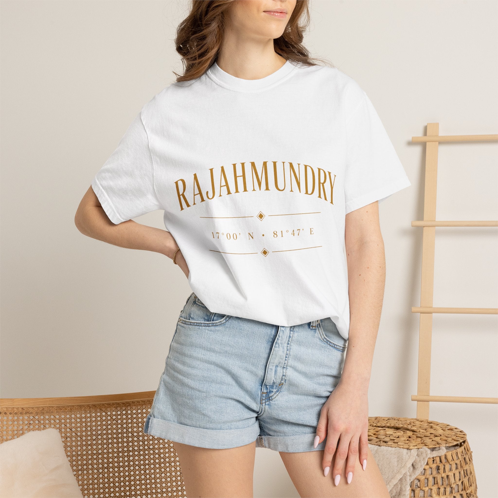 Rajahmundry Graphic T-Shirt — Vintage Coastal Typography Tee