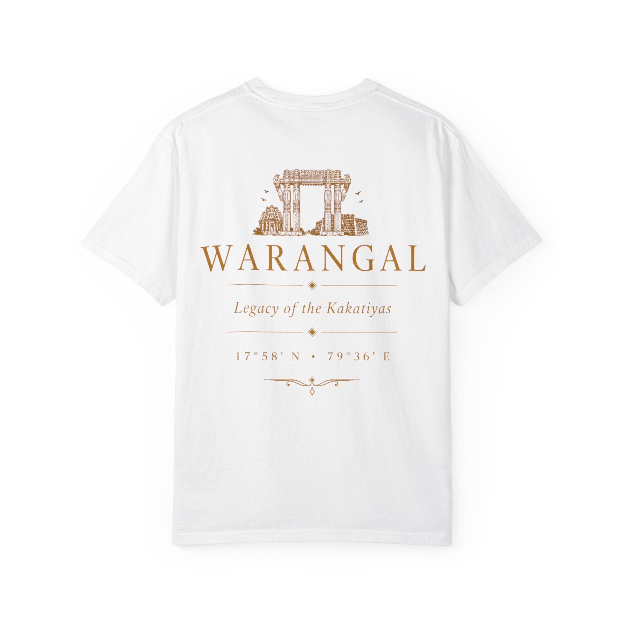 Warangal Heritage T-Shirt — 'Warangal' Typography with Kakatiya Legacy Graphic