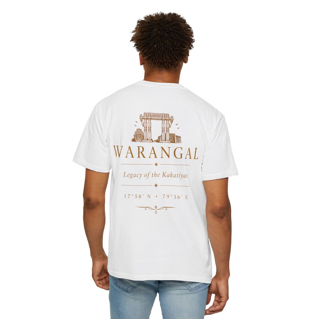 Warangal Heritage T-Shirt — 'Warangal' Typography with Kakatiya Legacy Graphic