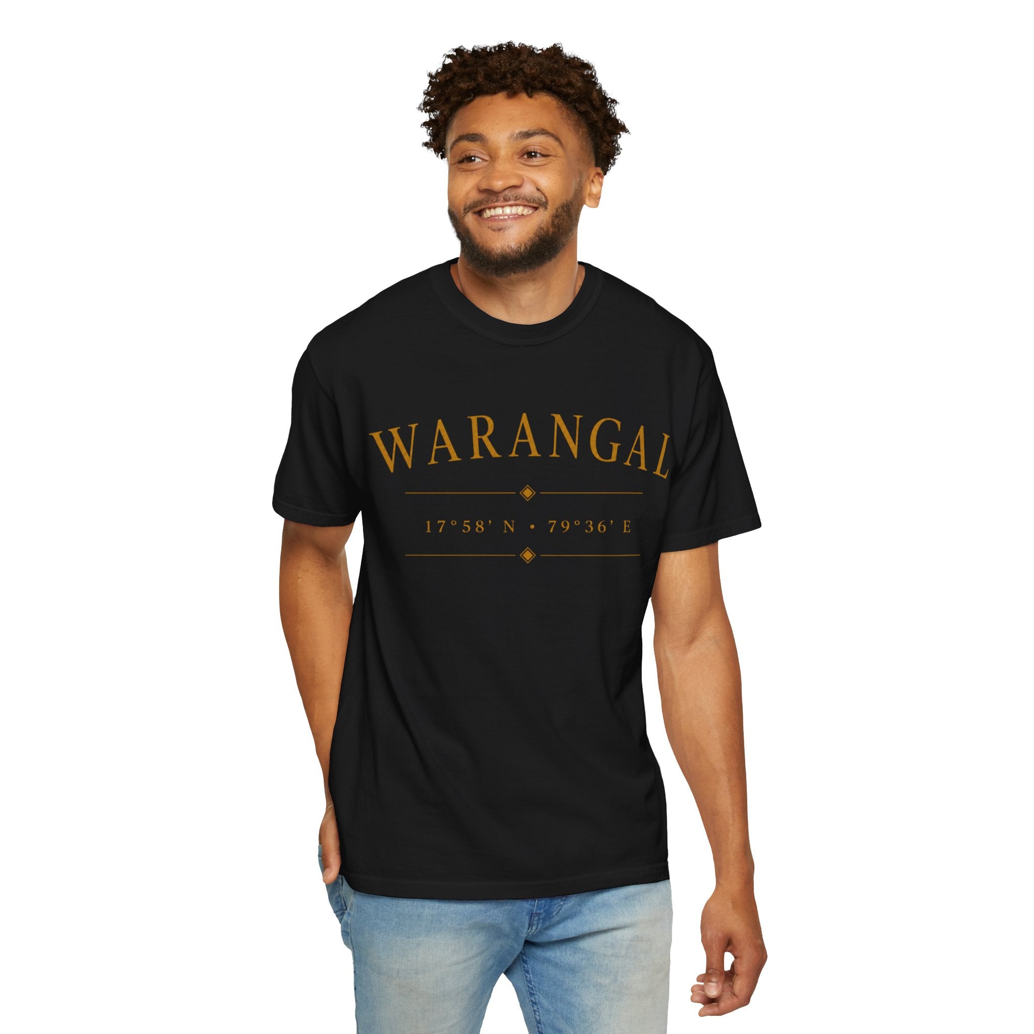 Warangal Heritage T-Shirt — 'Warangal' Typography with Kakatiya Legacy Graphic